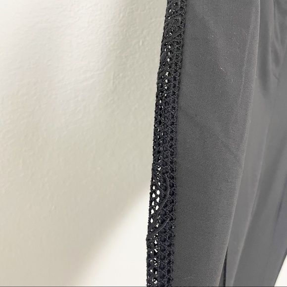 Ellery Cassandra Lace Trimmed High Rise Waist Stirrup Pants Black Casual Work - Picture 5 of 9